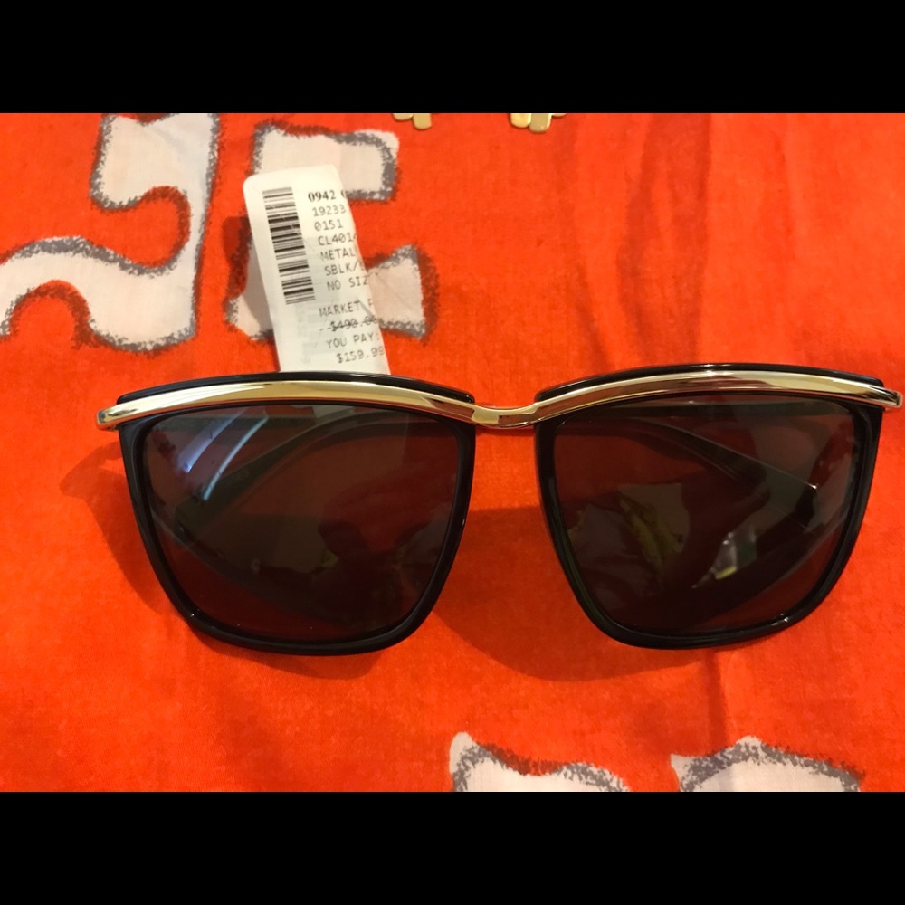 Céline Paris Gold/Black Sunglass NWT $490.00Retail